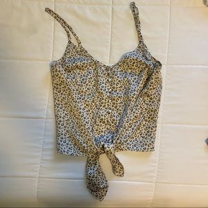 Abercrombie satin crop cami